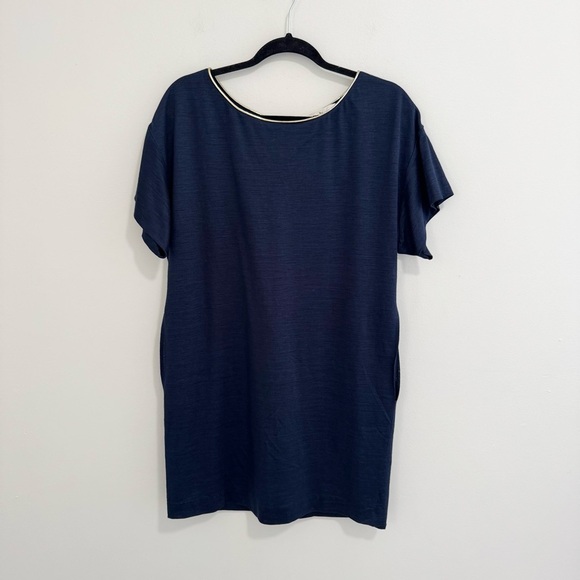 Philip Lim 3.1 Silk Ramie Navy Blue Dress - Picture 1 of 7